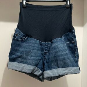 2 Pairs Sonoma Maternity Jean Shorts Size 12
